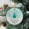 Personalized 2D Friendship Sea Glass Ceramic Ornament, Best Friend Christmas Gift CH07 899862