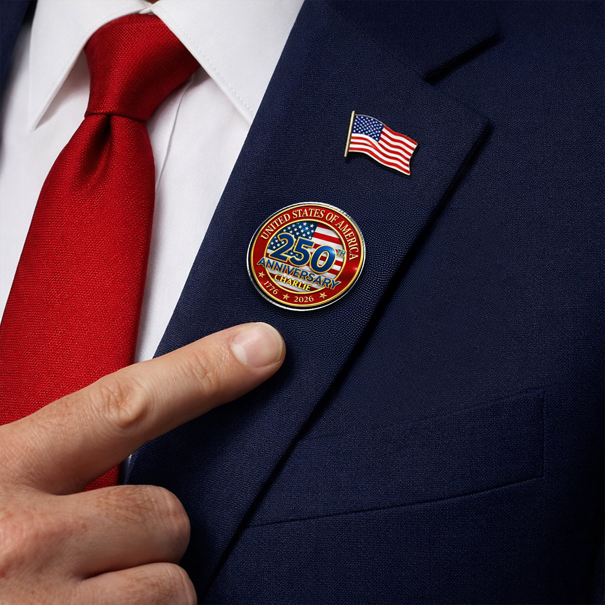 Personalized United States Of America 250 Aniversary 1776-2026 Acrylic Pin HA75 920960