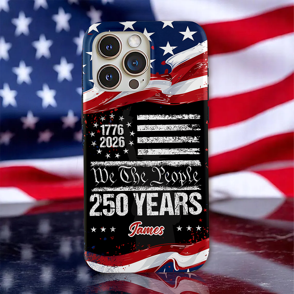 Custom Name 250 Years USA 250th Birthday 1776-2026 Eagle Phone Case HA75 920198
