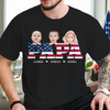 Custom Funny Face American Flag Daddy Family Shirt For Father's Day LM32 893541