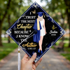 Personalized I Trust The Next Chapter Because I Know The Author Graduation Cap Topper HO82 901542