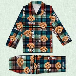 Custom Dog Photo Fluffy Pajamas Gift for Dog Lovers CH07 896268