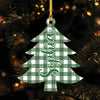Personalized Family Christmas Tree With Pattern Wood Ornament HO82 903622