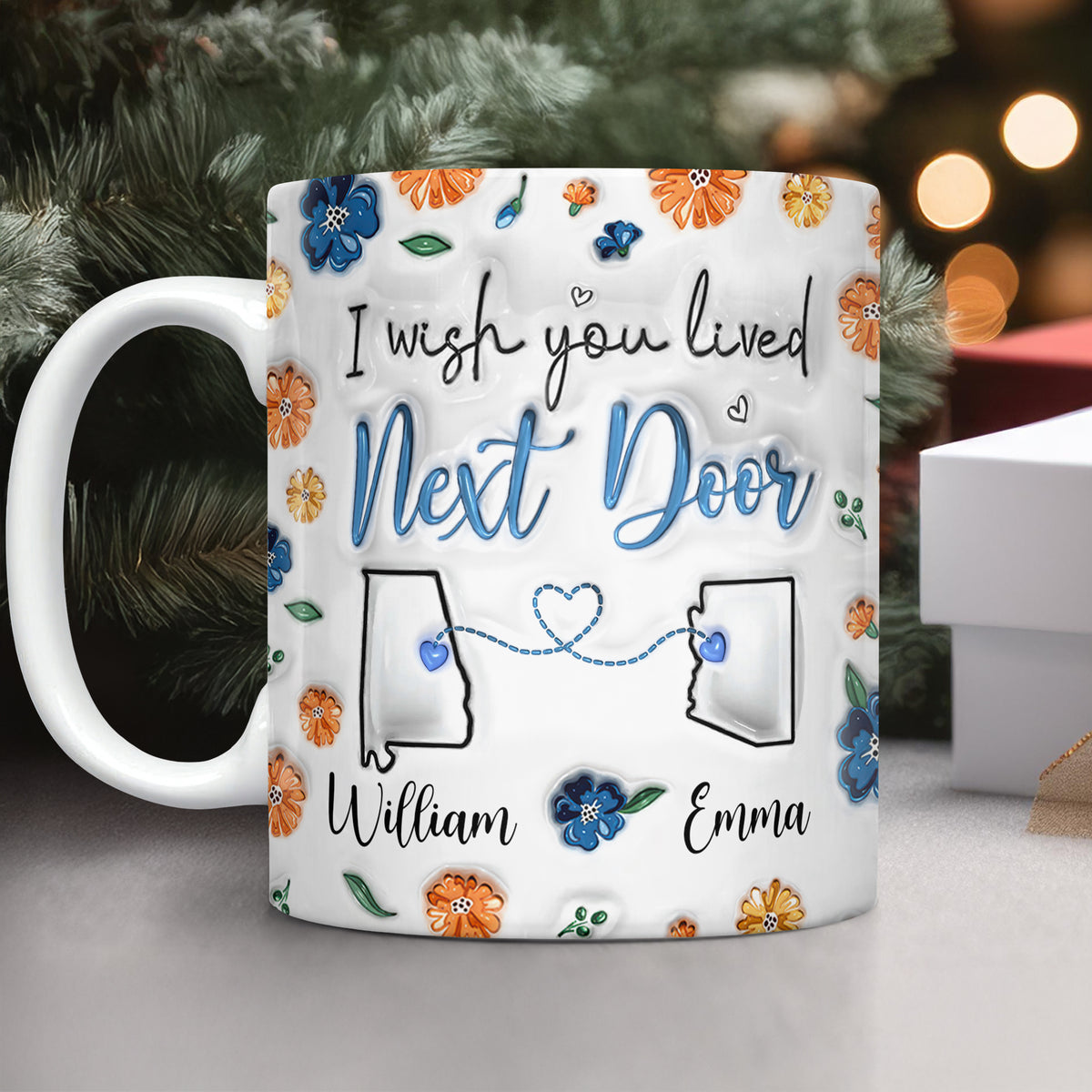 Distance Means So Little When Someone Means So Much - Personalized 3D Mug LM32 895003