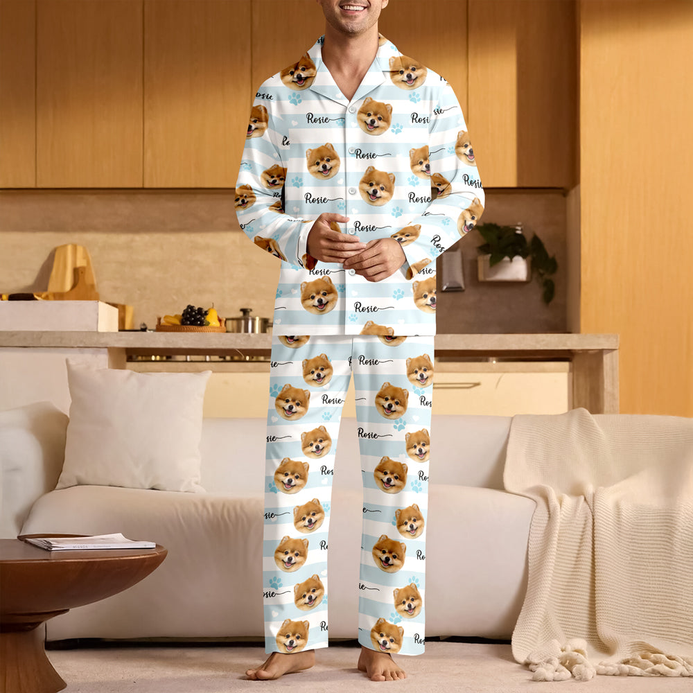 Custom Pet Photo Christmas Pajamas for Pet Lovers LM32 669811