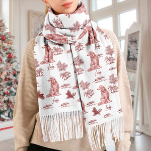 Personalized Dog Breeds Chinoiserie Toile De Jouy Style Scarf HO82 900756