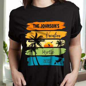 Custom Family Vacation Shirts 2025 – Personalized Family Trip Dark Shirts LM32 893817