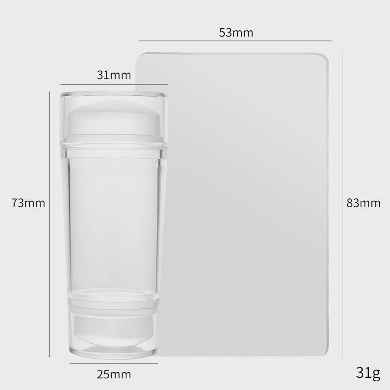 Clear Nail Stamper - Transparent Jelly Nail Stamping Tool LM32 669151
