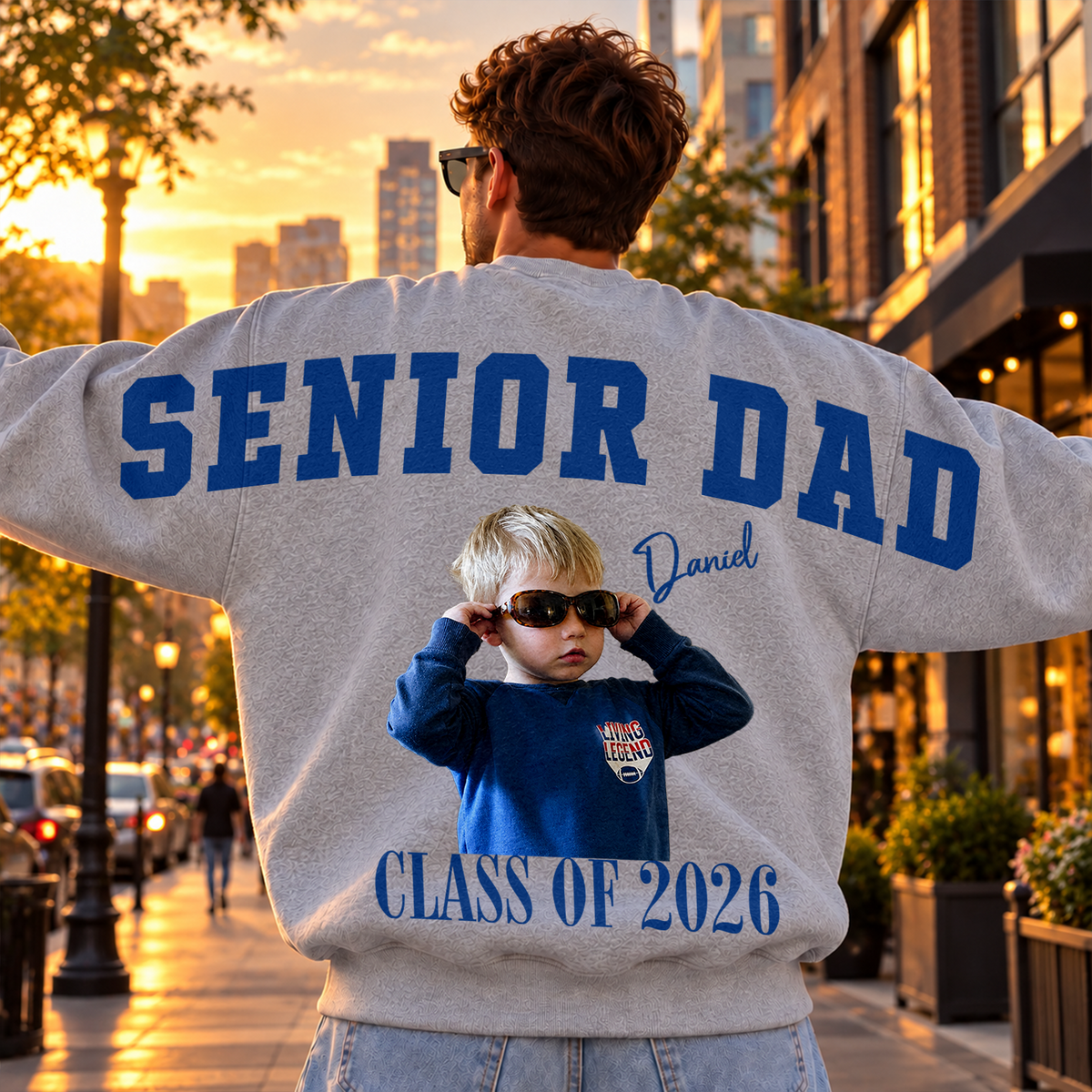 Custom Photo Senior Mom Dad Shoulder To Shoulder Shirt CH07 180940