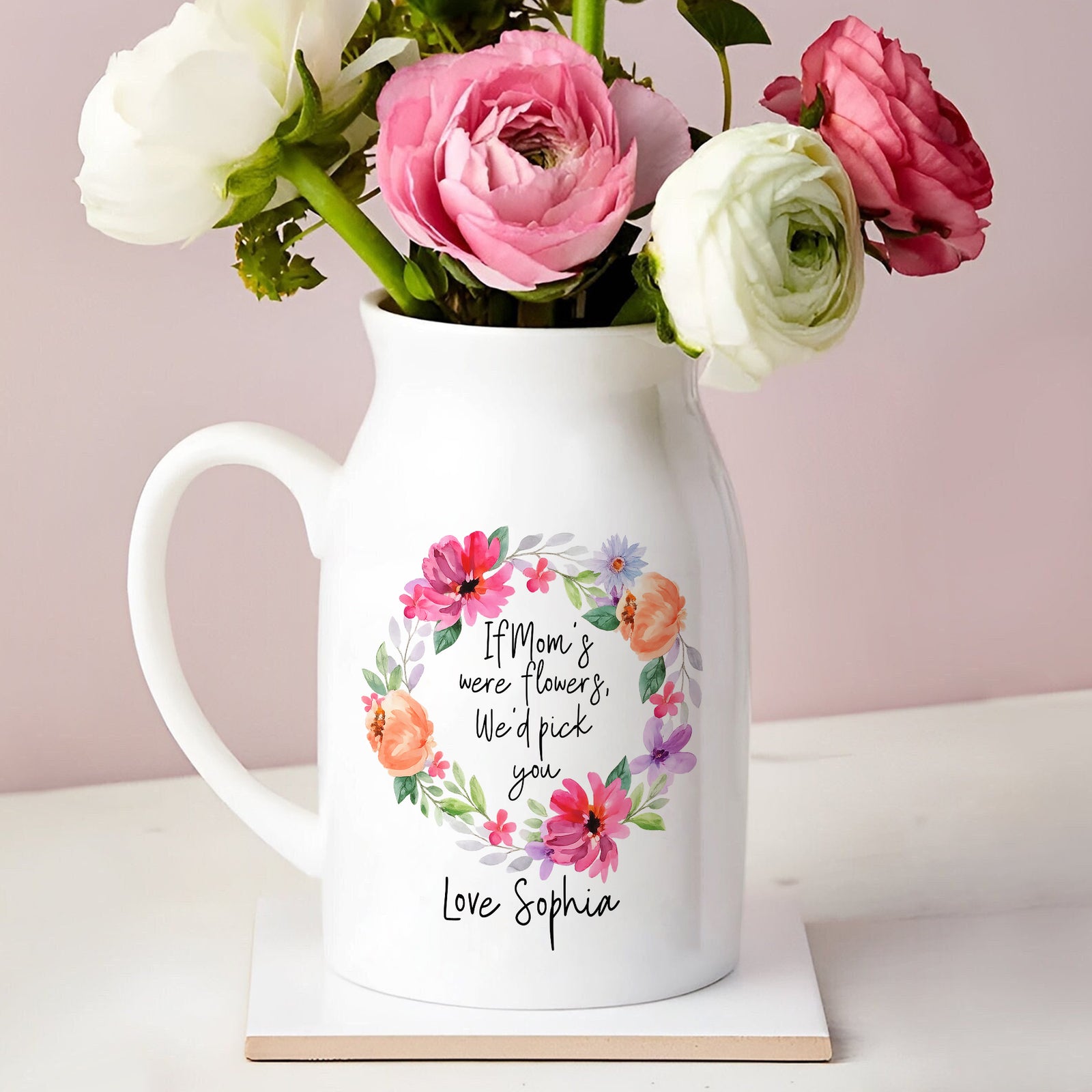 Personalized Flower Vase for Mum, Grandma, Mother’s Day Gift LM32 899401