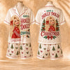 Have A Holly Pink Country Christmas Pajamas Set, Western Family Holiday PJs LM32 670157