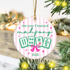Personalized Mahjong Christmas Ceramic Ornament Mahjong Lover Gift, Christmas Tree Decoration LM32 670009