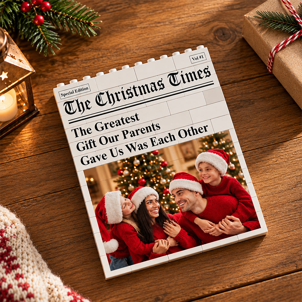 Custom Photo The Christmas Times Building Brick Block HA75 919480