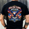Celebrate USA 250 Years Eagle Patriotic Back Shirt 1776-2026 250th Anniversary Dark Shirt CH07 911052