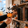 Halloween Metal Bookshelf Lantern Light Gift for Book Lovers, Reader Gift CH07 180222