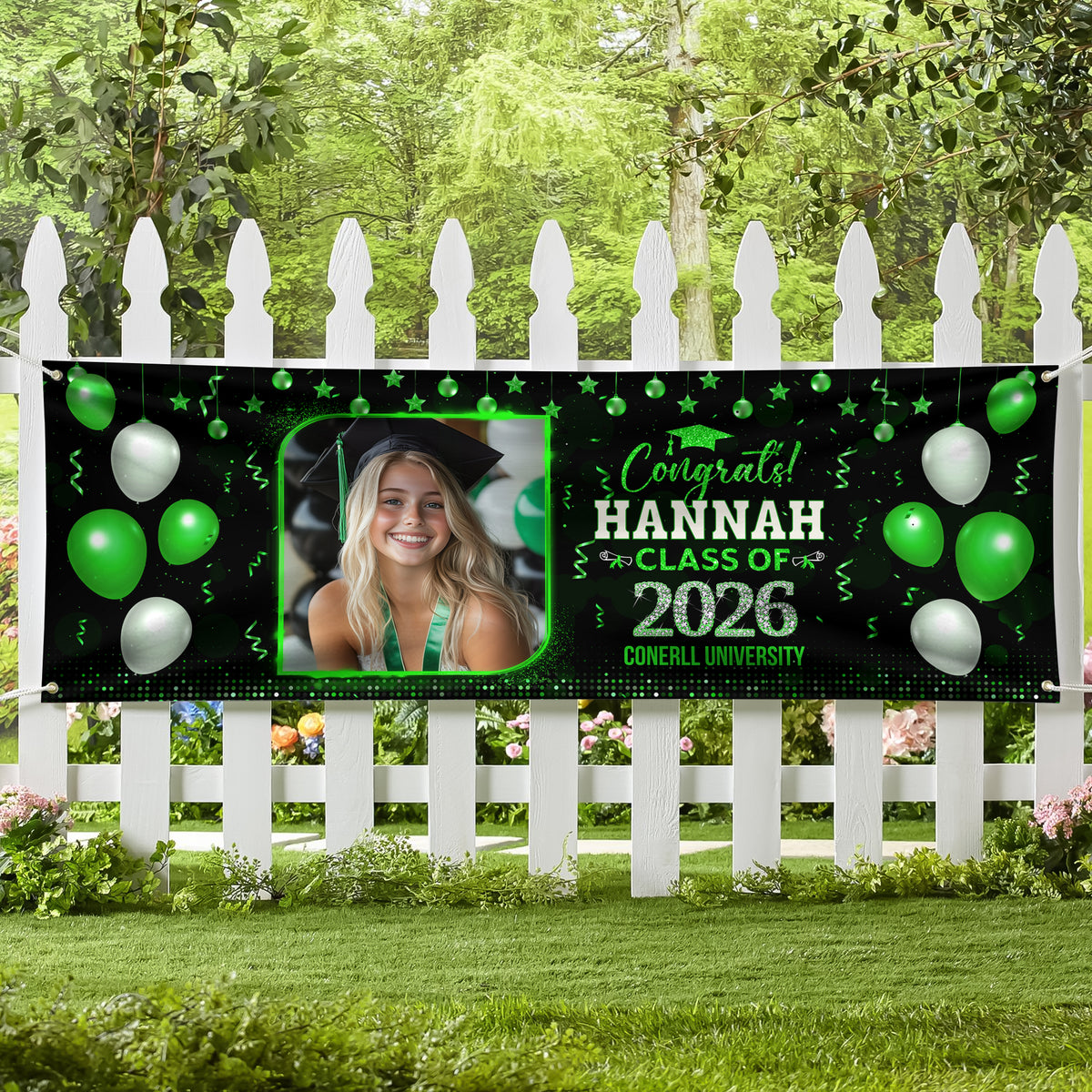Custom Photo Class of 2026 Graduation Banner CH07 910750