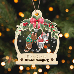 Cute Hanging Cats Gift For Cat Lovers Ornament Personalized Gift HO82 893122