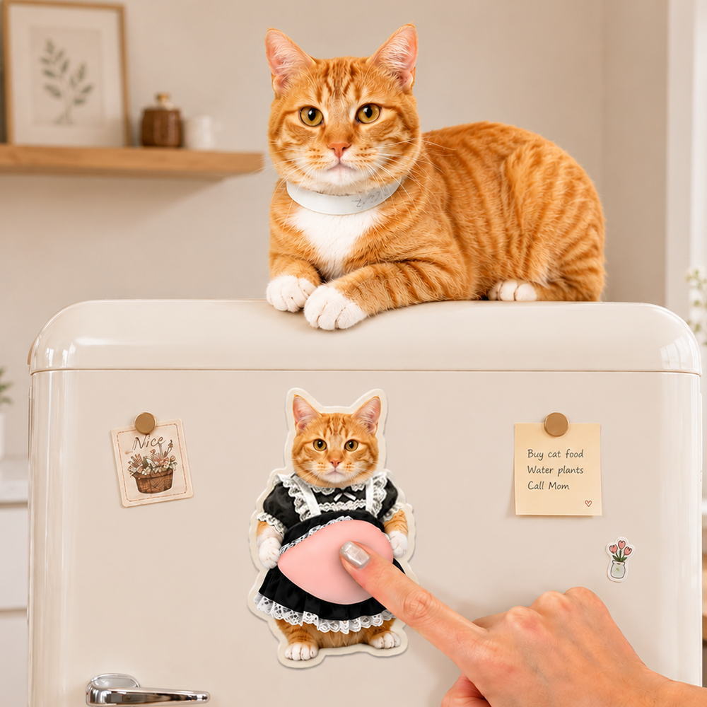 Custom Funyy Photo Pet Belly Squishy Fridge Magnet Gift For Dog Lover Cat Lover CH07 911870