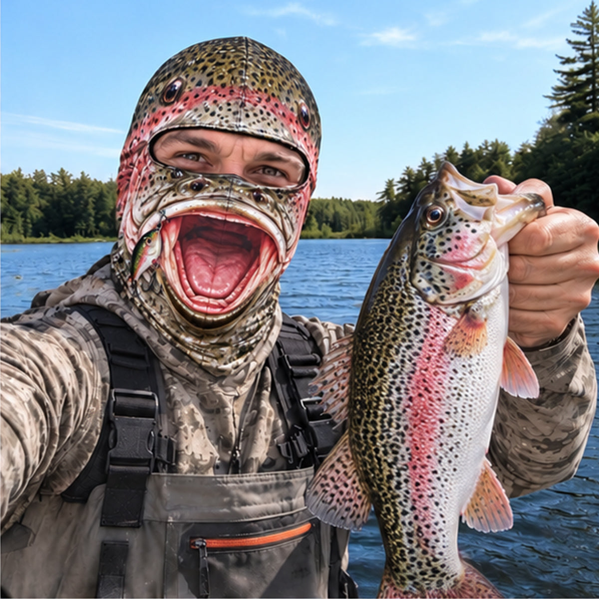 Funny Trout Mask For Fishing Lovers HO82 904038