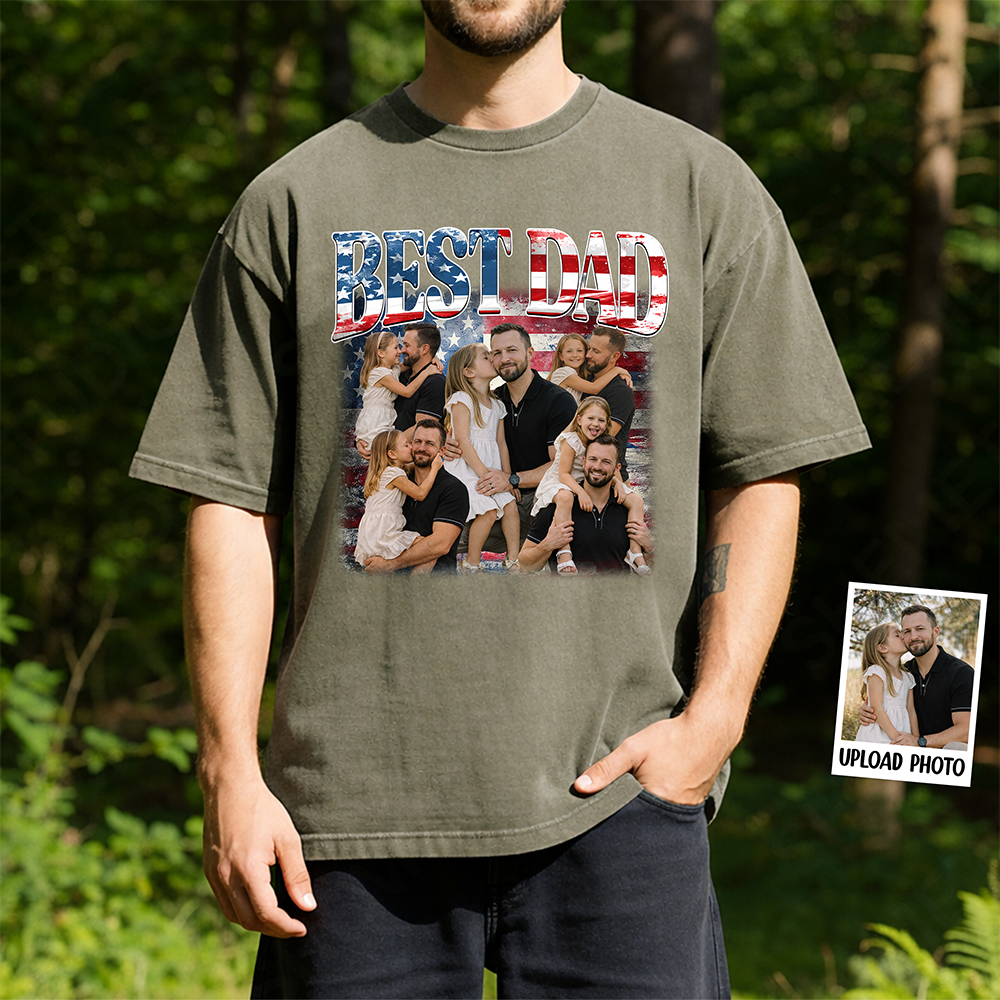 Custom Photo Best America Dad Comfort Shirt TH10 169305