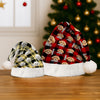 Custom Photo Name Dog Cat Flannel Christmas Santa Hat LM32 895345