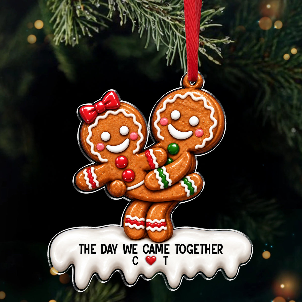 Funny Naughty Gingerbread Couples Acrylic Ornament Christmas Silly Gifts CH07 180694