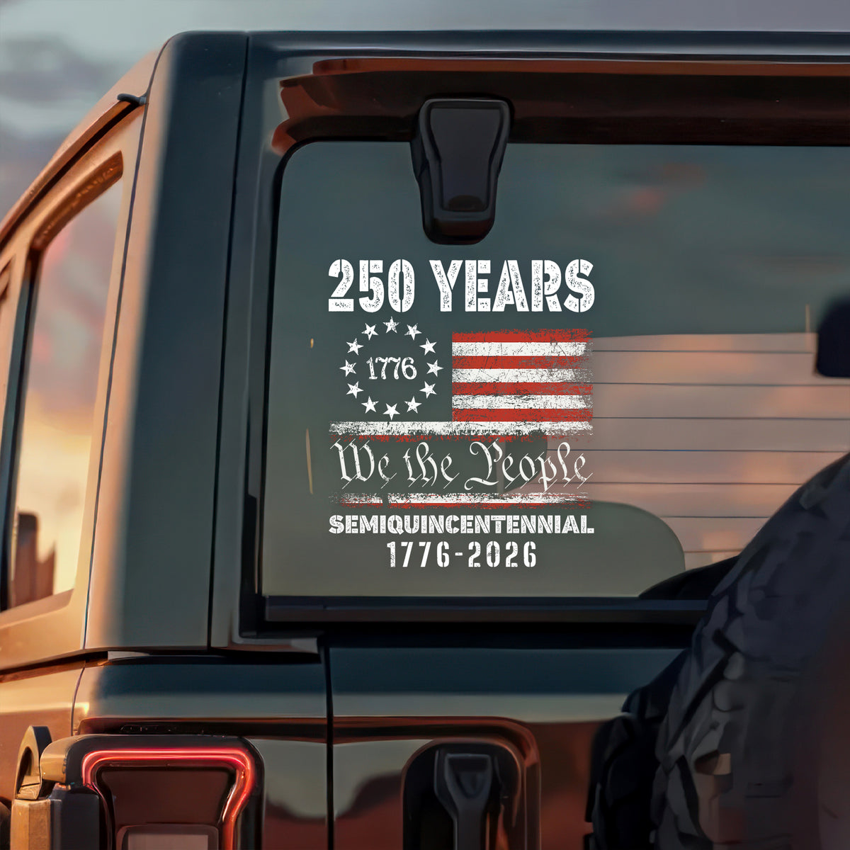 Celebrate Our America 250th Anniversary United States Car Window Decal Sticker HA75 898136