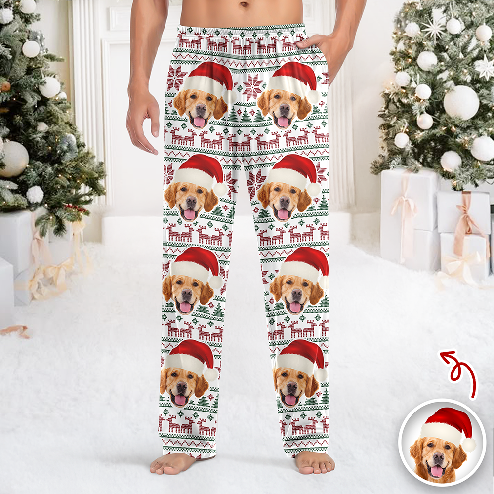 Custom Photo Christmas Is Coming Sweatpants Gift For Dog Lovers HA75 892846