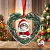 Custom Photo Cat Personalized Heart Shaped Glass Ornament For Christmas HA75 897470