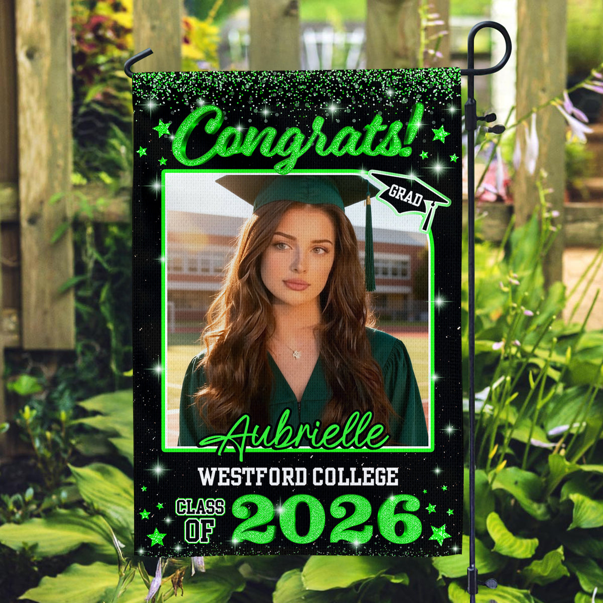 Custom Photo Class of 2026 Garden Flag Congrat Grad Gift, Graduation Decorations CH07 910756