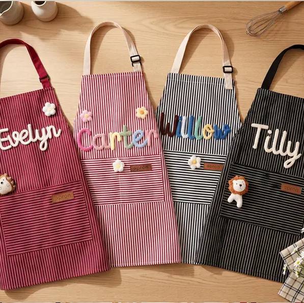 Personalized Cooking and Painting Apron With Pocket - Family Aprons, Birthday Gift HO82 904292