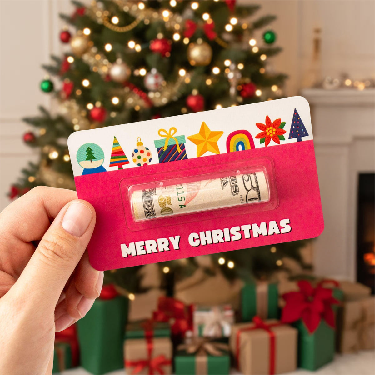 Personalized Funny Gift Merry Christmas Money Holder Card HO82 900542