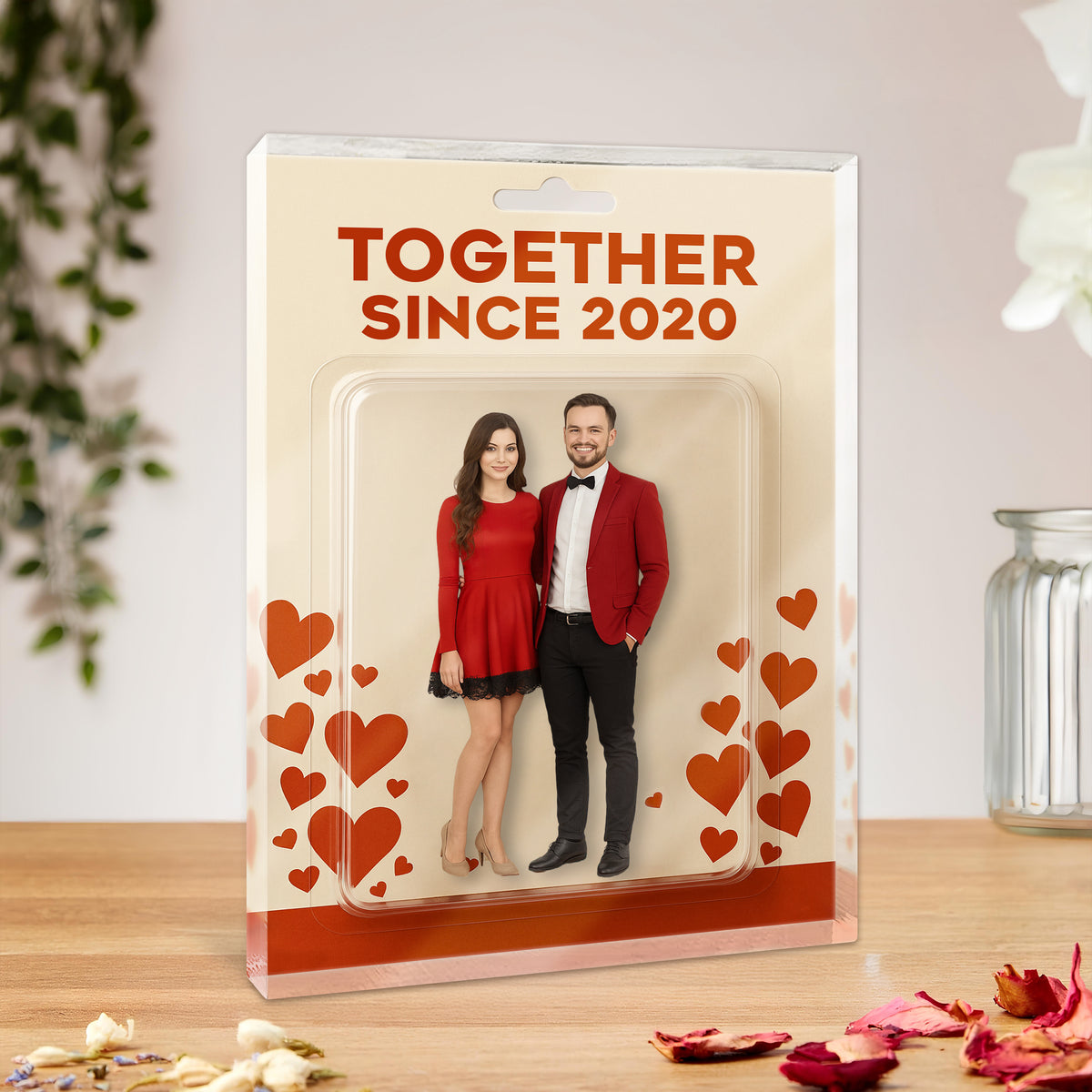 Custom Photo A Lifetime Of Love - Couple Acrylic Block Plaque, Unique Keepsake HO82 893914