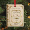 Personalized Love Story Christmas Ornament – Custom Couple Names & Date Book Ornament, Anniversary Wedding Gift TH10 170707