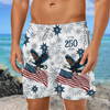 USA 250 Anniversary Eagle 1776-2026 Beach Short HA75 920182