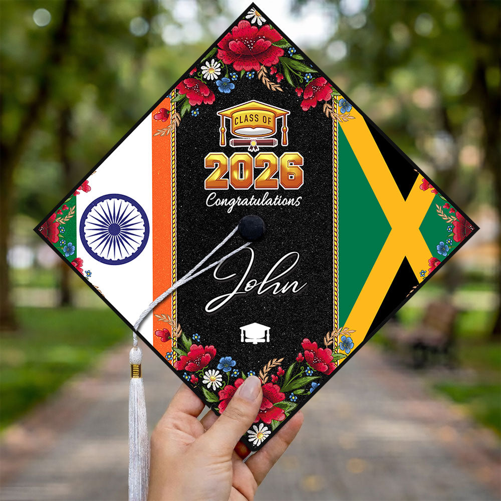 Country Flag Class of 2026 Graduation Cap Topper TH10 898967