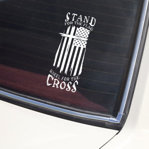 Stand for The Flag Kneel for The Cross Car Window Decal Sticker LM32 897351