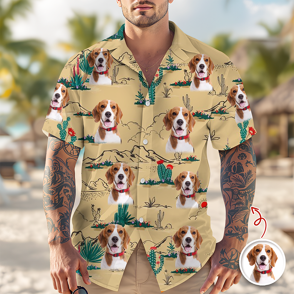 Custom Dog Photo Hawaii Shirt Gift For Pet Lovers TH10 169355