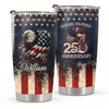 Custom Name America Pride 250th Anniversary 1776–2026 Eagle Fat Tumbler HA75 920894