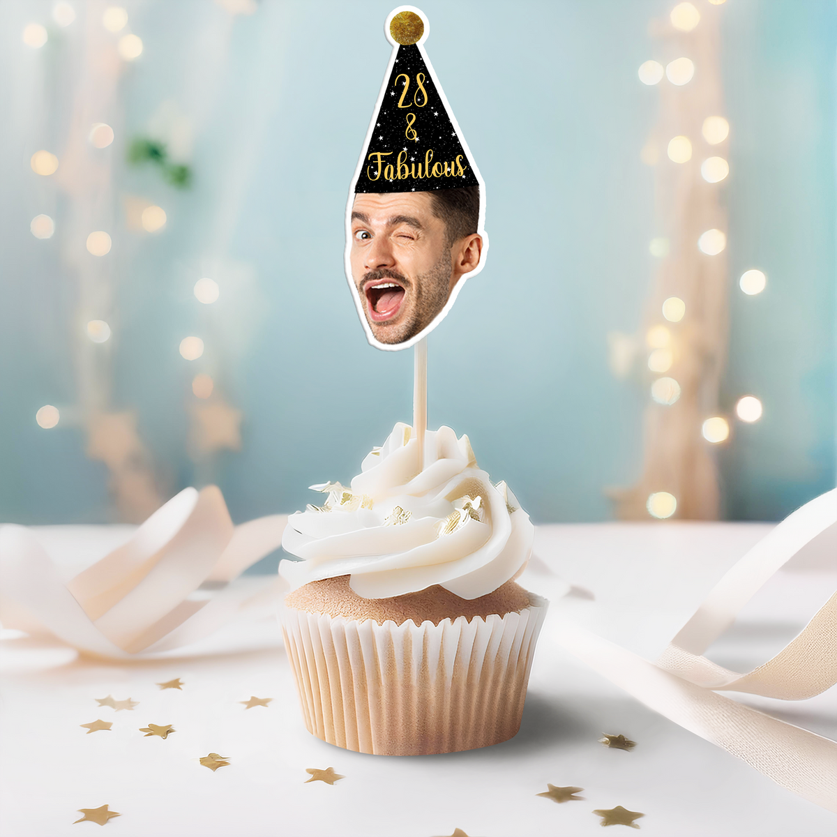 Custom Face Cupcake Toppers, Custom Birthday Cake Topper HO82 893878
