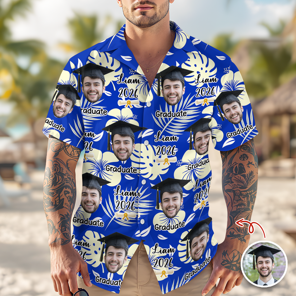 Custom Photo Graduation Celebration Hawaii Shirt TH10 898521