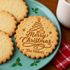 Personalized Family Name Merry Christmas With Christmas Tree Cookie Stamp - Holiday Baking Gift For Family HA75 919604