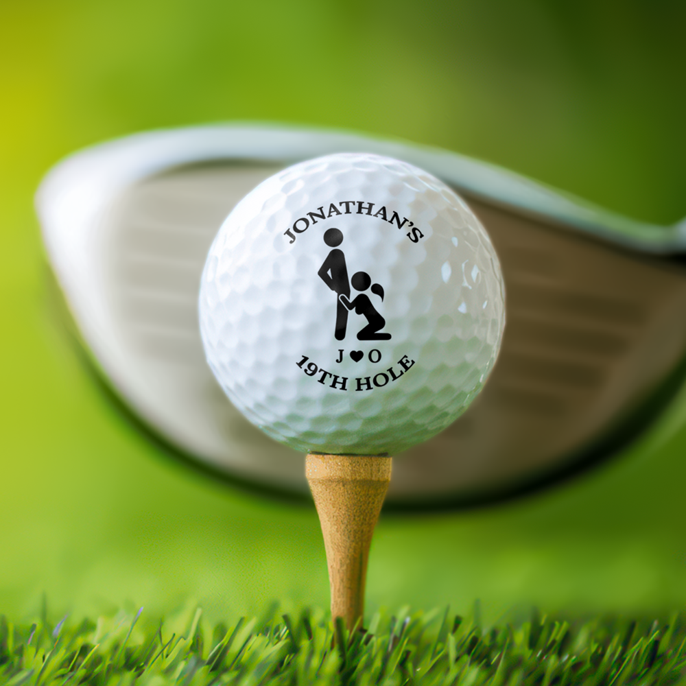19th Hole Adult Personalized Funny Adult Golf Ball Gift for Golfer HA75 919302