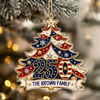 Personalized Custom Family Name, Christmas Home For The Holidays, Acrylic Ornament TH10 170663