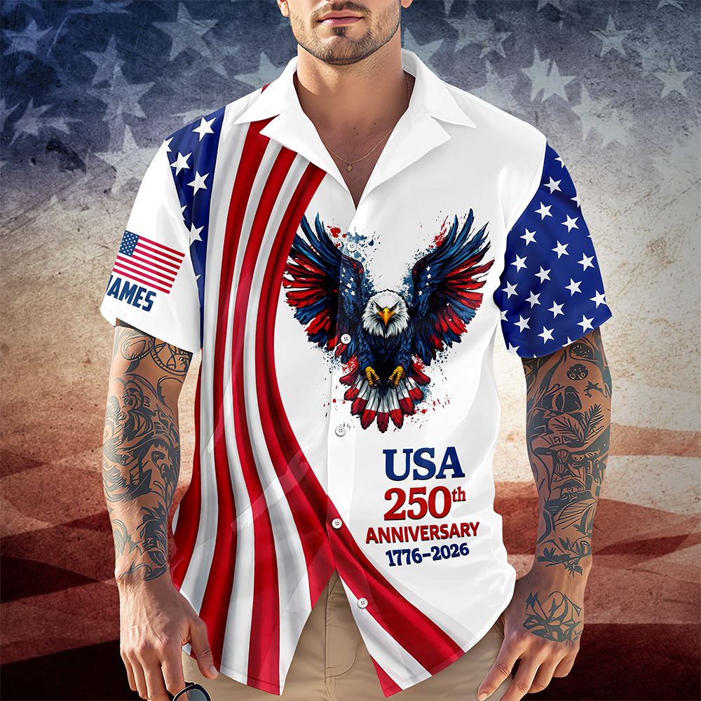 Personalized USA 250th Anniversary 1776-2026 Hawaii Shirt HA75 920998