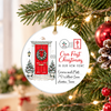 Personalized First Christmas In Our New Home Ceramic Ornament, Housewarming Christmas Keepsake TH10 171557
