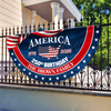 Personalized Family Name America 250th Anniversary Fan Flag HA75 920368