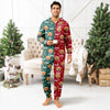 Custom Dog Face Photo Red Green Onesie Pajamas HO82 900382