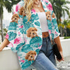 Custom Photo Tropical Leaves And Pet - Dog & Cat Personalized Kimono TH10 169513