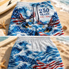 Patriotic Eagle 250 Years Freedom USA Flag Beach Short LM32 669361